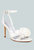 Chaumet White Rose Bow Embellished Sandals - White