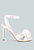 Chaumet White Rose Bow Embellished Sandals
