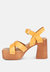 Cristina Cross Strap Embellished Heels In Light Tan