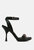 Daenerys Black Mid Heeled Sandals