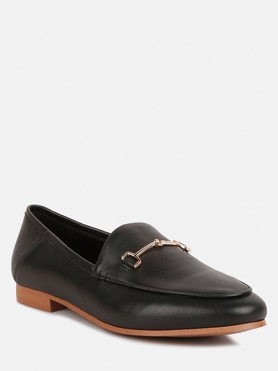 Rag & Co Dareth Horsebit Flat Heel Loafers In Black product
