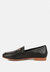 Dareth Horsebit Flat Heel Loafers In Black
