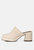 Delaunay Beige Suede Heeled Mule Sandals