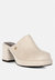 Delaunay Beige Suede Heeled Mule Sandals - Beige