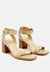 Dolph Stack Block Heeled Sandal - Nude