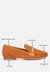 Echo Suede Leather Braided Detail Loafers In Tan