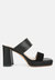 Eddlia Slip on Platform Sandals - Black