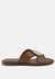 Eudora Embellished Tan Slip-Ons Sandal