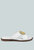 Eudora Embellished White Slip-Ons Sandal