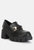Evangeline chunky platform loafers In Black - Black