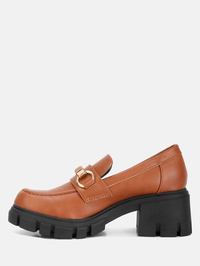 Rag & Co Evangeline Chunky Platform Loafers In Tan product