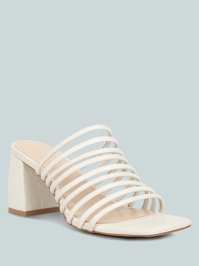 Rag & Co Fairleigh Off White Strappy Slip On Sandals product