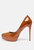 FAUSTINE High Heel Dress Shoe in mocca