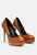 FAUSTINE High Heel Dress Shoe in mocca - Mocca