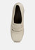 Gilliam Beige High Platform Wedge Loafers