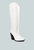 Great-Storm White Leather Knee Boots - White