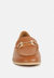Holda Horsebit Embelished Loafers With Stitch Detail In Tan