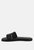 Ivanka Black Cut Out Slip On Sandals