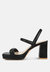 Joslyn Slingback Block Heel Sandals In Black