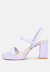 Joslyn Slingback Block Heel Sandals In Lilac