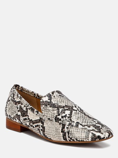 Rag & Co Julia Snake Skin Textured Loafers product