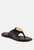Kathleen Embellished Brown Slip-On Thong Sandals - Brown