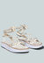 Kendall Strings Platform Leather Sandal - White