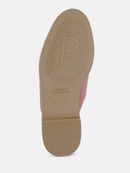 LIA Dusty Pink Canvas Mules
