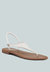 Madeline White Flat Thong Sandals - White