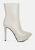 Magna Beige High Heeled Ankle Boot