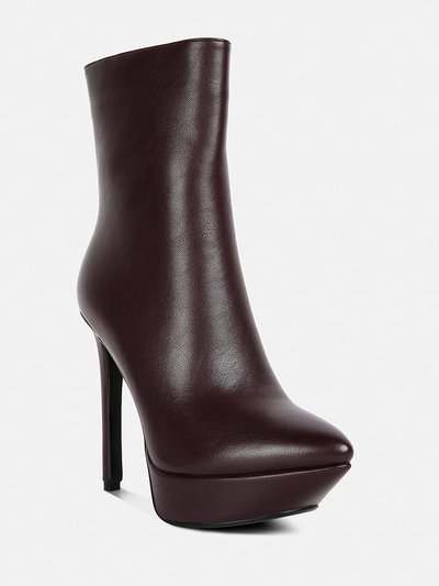 Rag & Co Magna Burgundy High Heeled Ankle Boot product