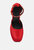 Martini Red Sky High Rampwalk Satin Sandals