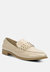 Meanbabe Semicasual Stud Detail Patent Loafers In Beige - Beige