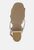 MON LAPIN Nude High Heeled Block Leather Sandal