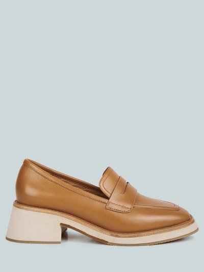 Rag & Co Moore Lead lady Loafers In Tan product