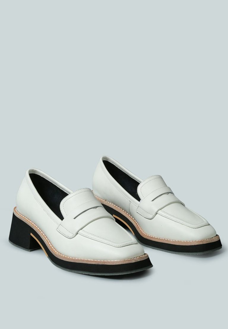 Moore Lead Lady Loafers - White - White