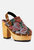 Mural Tapestry Handcrafted Clogs - Floral/Multi