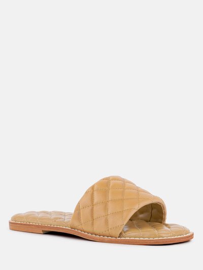 Rag & Co Odalta Beige Handcrafted Quilted Summer Flats product