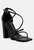 Opulence Black High Heeled Dress Sandal - Black