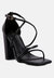 Opulence Black High Heeled Dress Sandal - Black