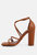 Opulence Tan High Heeled Dress Sandal