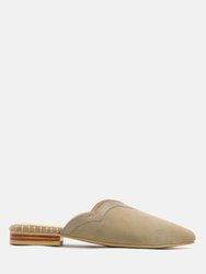 Orla Taupe Classic Suede Walking Mules