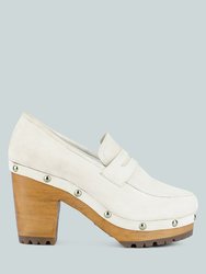 Osage White Clogs Loafers