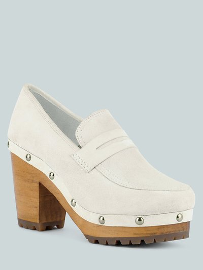 Rag & Co Osage White Clogs Loafers product
