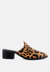 Palma Leopard Print Stacked Heel Mules