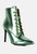 Piet Green Metallic Stiletto Ankle Boot - Green