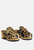 Prunus Leopard Buckled Suede Round Toe Mule Clogs - Leopard