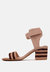 Rayna Brown Braided Jute Strap and Suede Sandal