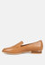 Richelli Metallic Sling Detail Loafers In Tan