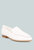 Richelli Metallic Sling Detail Loafers In White - White